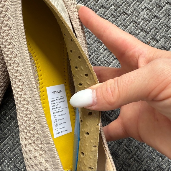 Vivaia Aria Mesh Pointed Toe Ballet Flat Size 39 - Picture 9 of 9